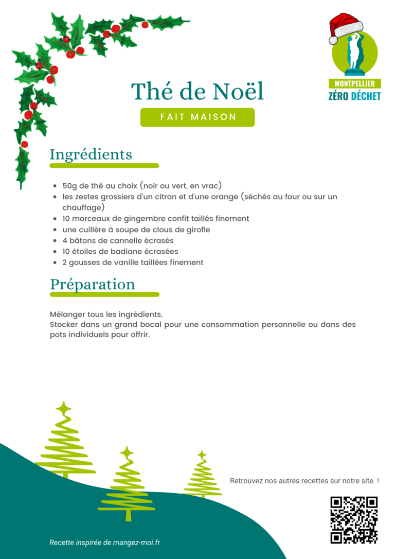 Fiche recette Thé de Noël